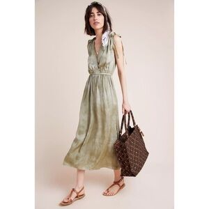 Frye Parachute Maxi Dress in Cream Ground Madir Size S